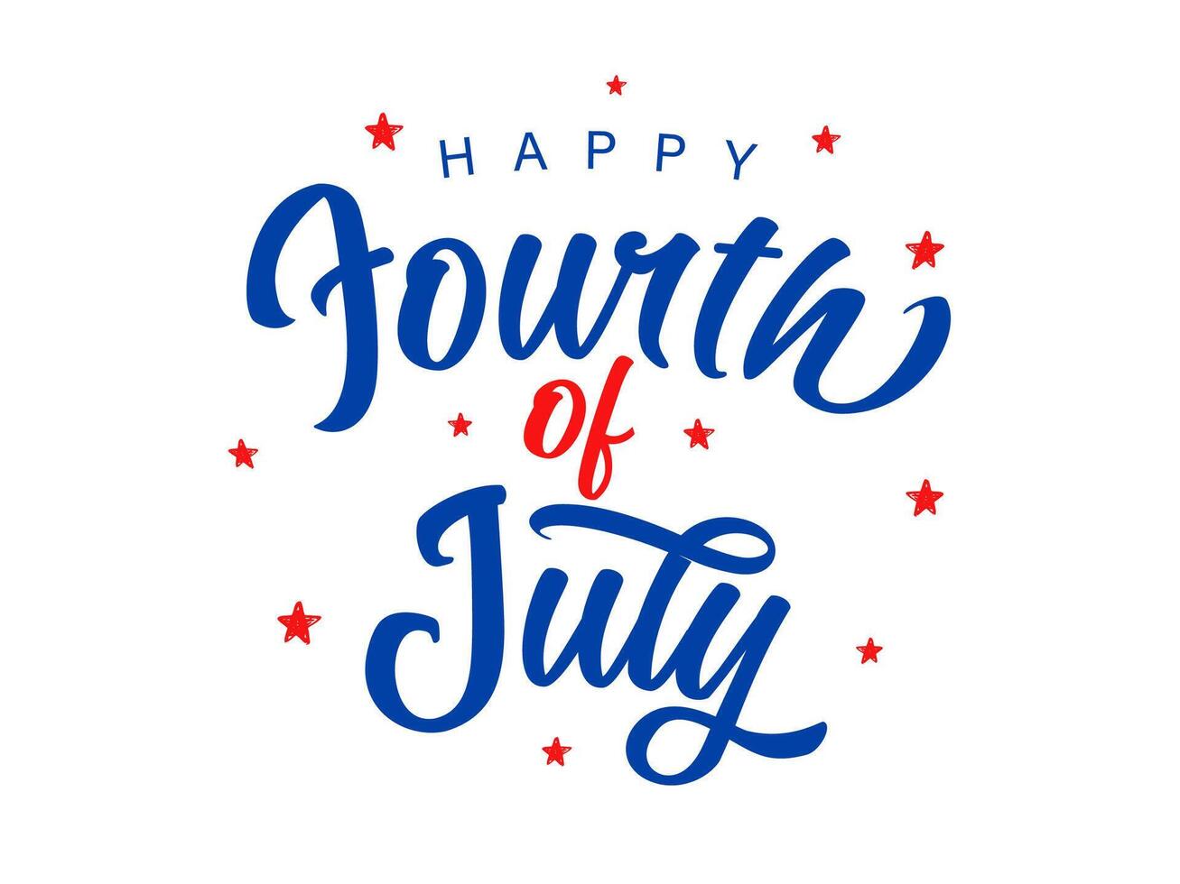 Fourth of July T shirt design. Gift logo. vector