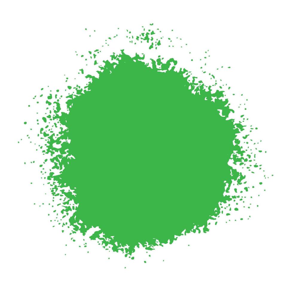 Hand drawn green crayon powder explosion vector