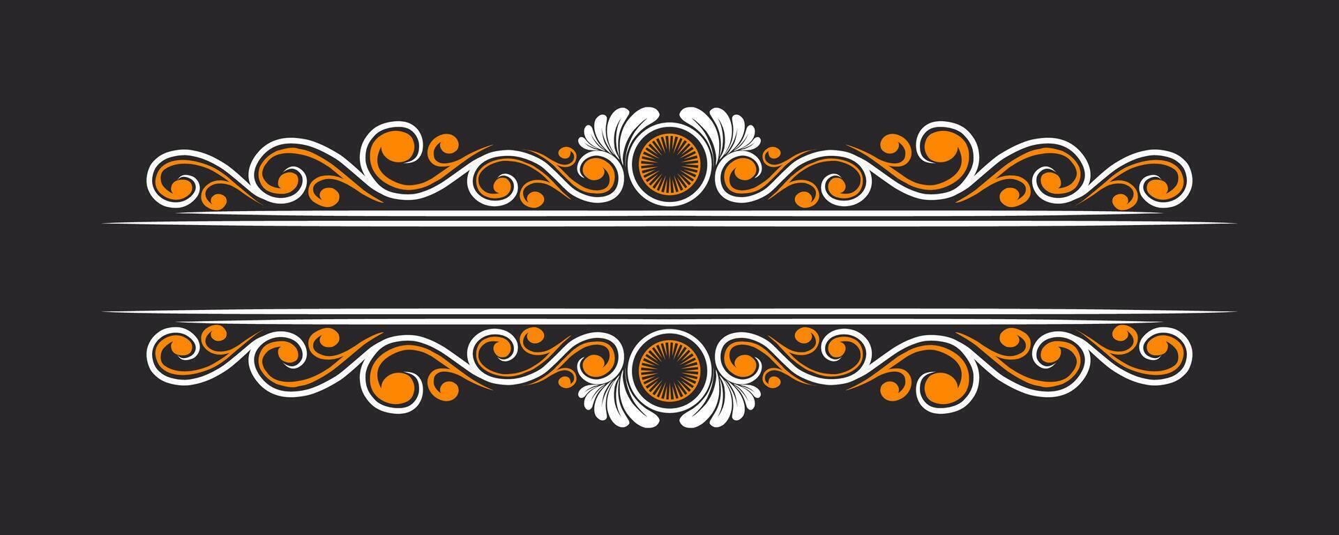 Vintage Baroque Victorian frame border victorian monogram floral engraved scroll ornament wedding vector
