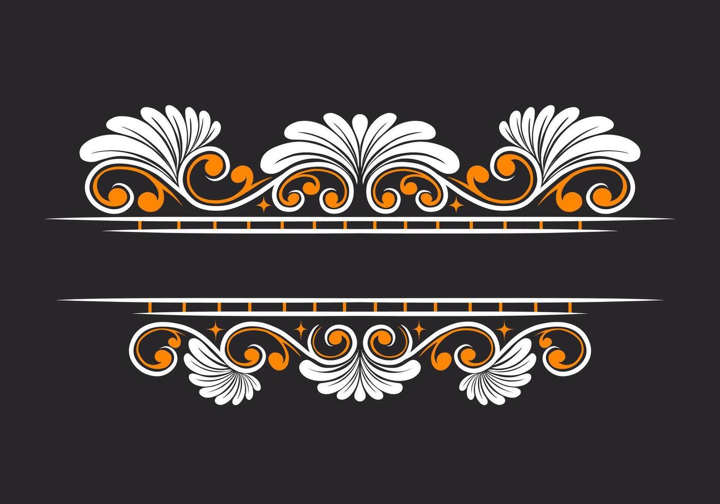 Vintage Baroque Victorian frame border victorian monogram floral engraved scroll ornament wedding vector