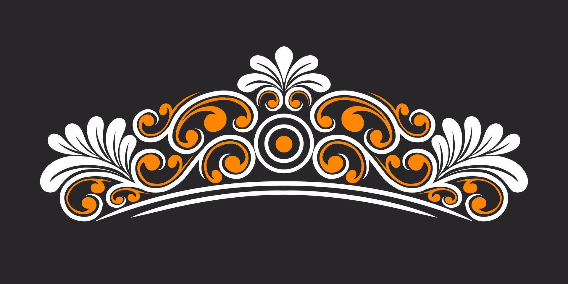 Vintage Baroque Victorian frame border victorian monogram floral engraved scroll ornament wedding vector