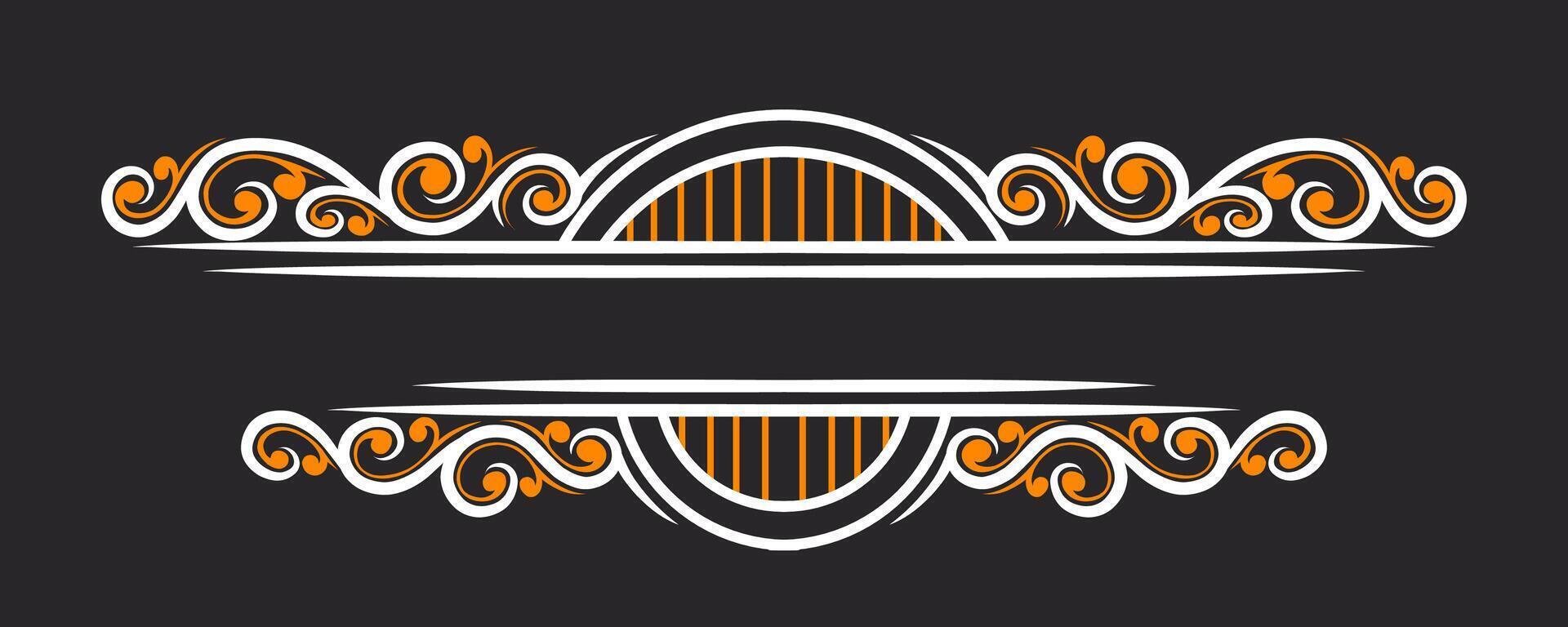 Vintage Baroque Victorian frame border monogram floral engraved scroll ornament wedding vector