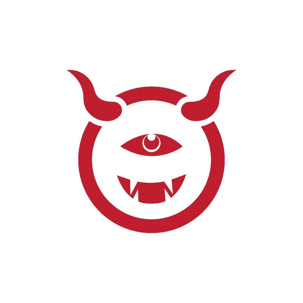Devil icon illustration vector