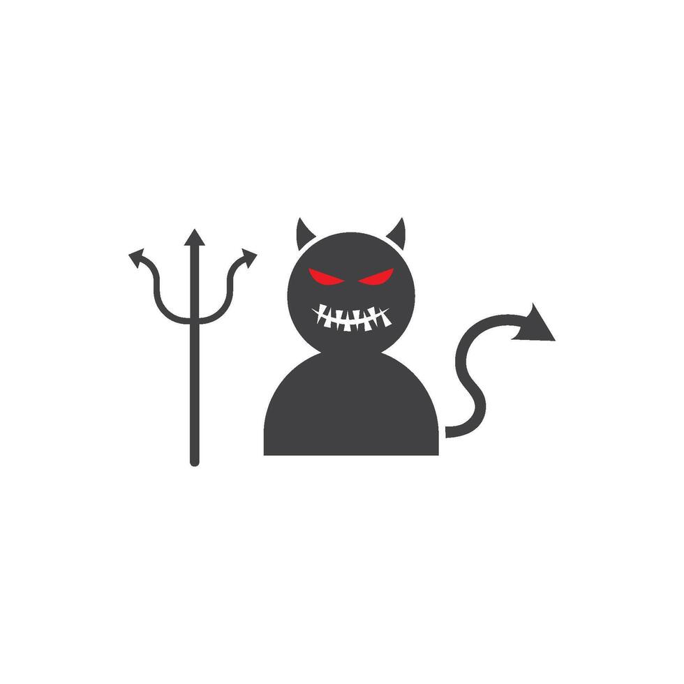 Devil icon illustration vector