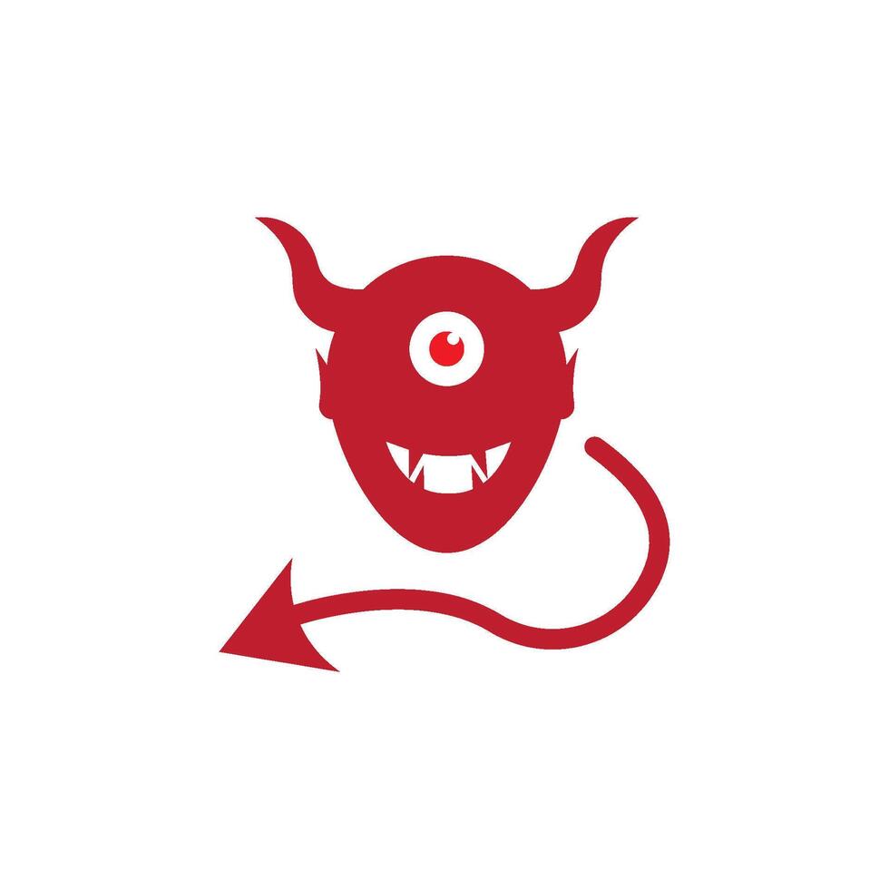 Devil icon illustration vector