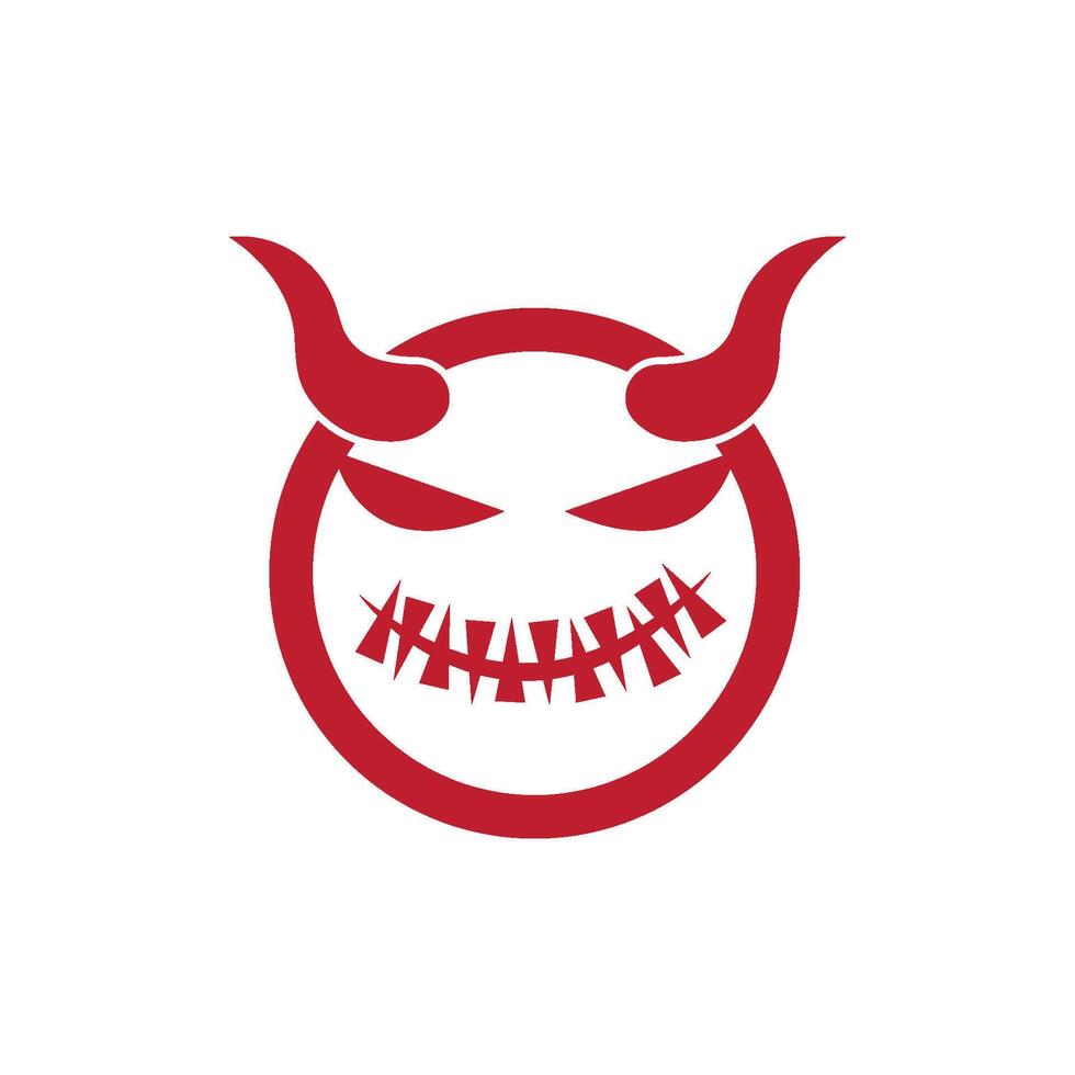 Devil icon illustration vector