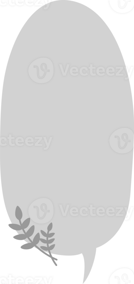 Hand draw doodle minimal speech bubble balloon, icon sticker memo keyword planner text box banner png