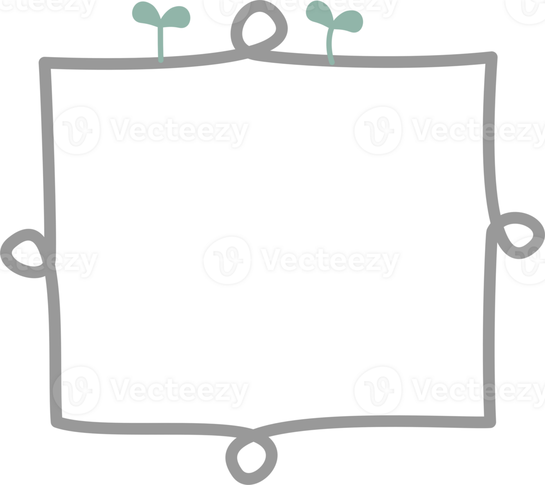 Hand draw doodle speech bubble balloon, icon sticker memo keyword planner text box banner png