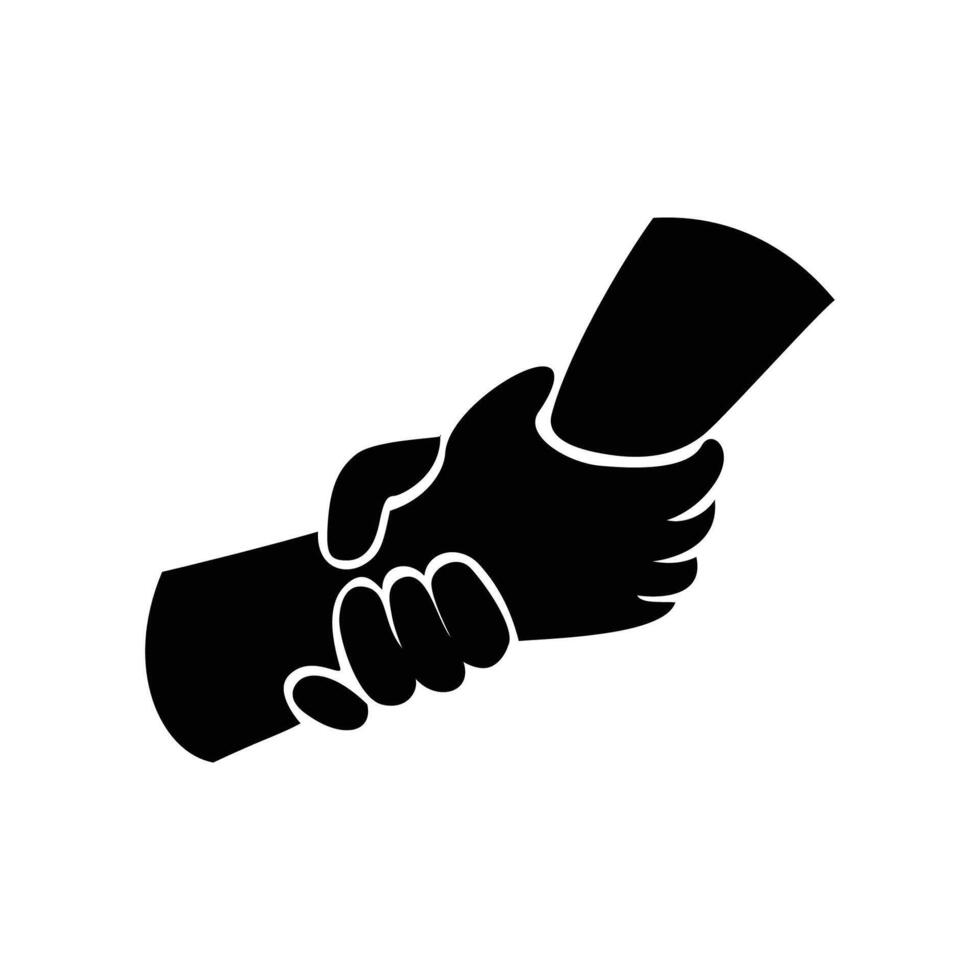Rescue or helping gesture of hands. holding hand sign and symbol. vector