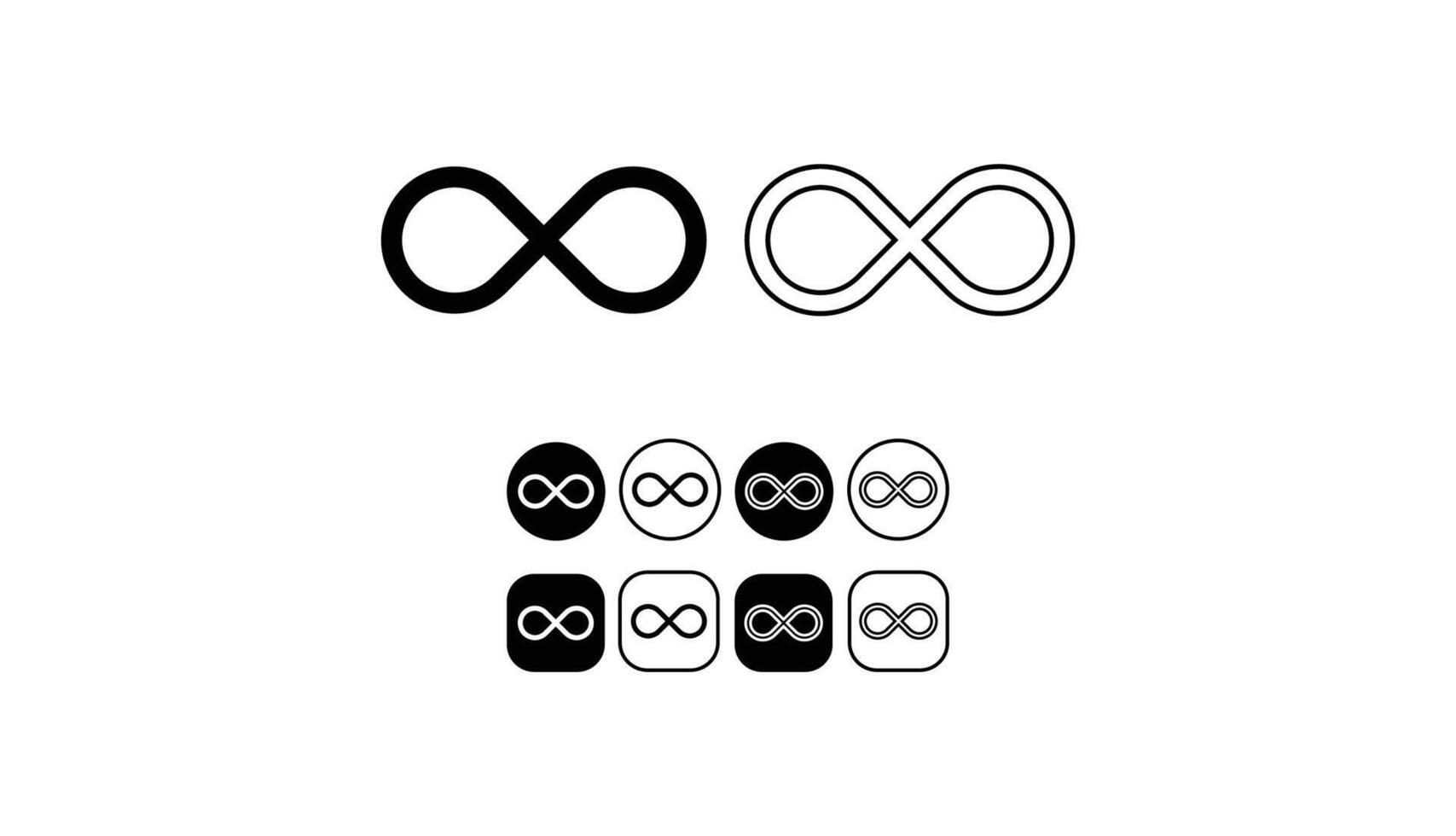 Infinity Shape Icon vector