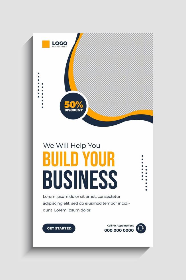 Digital Marketing Agency Social Media Story Template vector