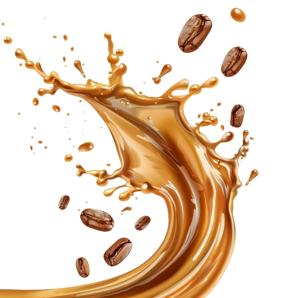 isolated brown liquid splash transparent background png