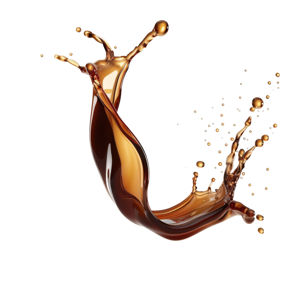 isolated brown liquid splash transparent background png