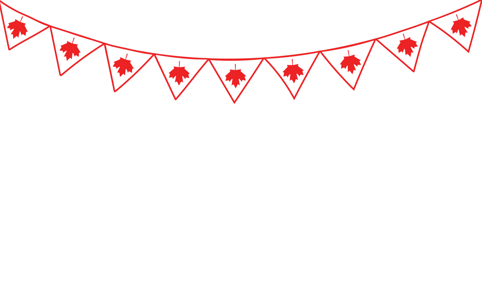 Round Canada flag decoration.Canadian flag bunting png