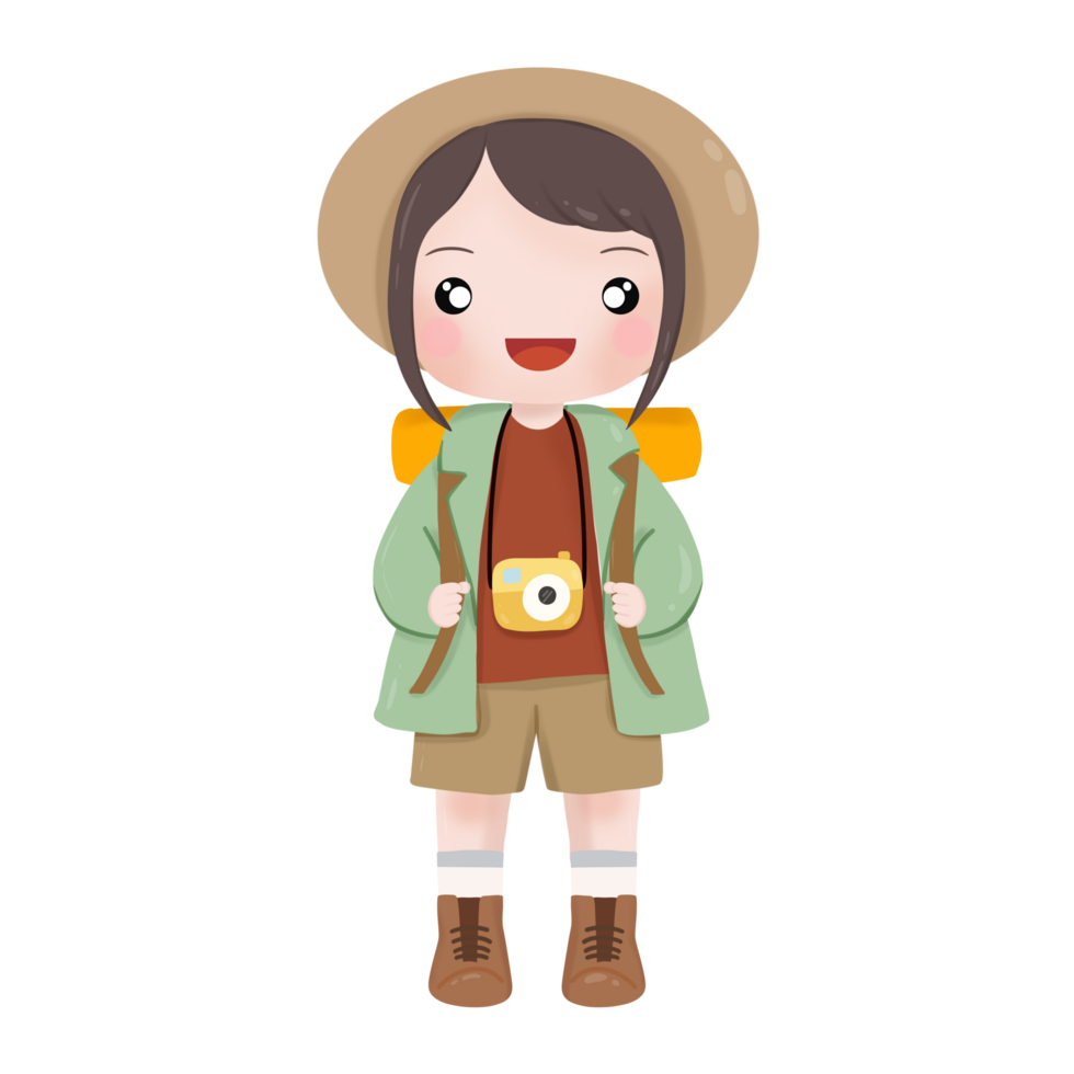 cute girl with hat png