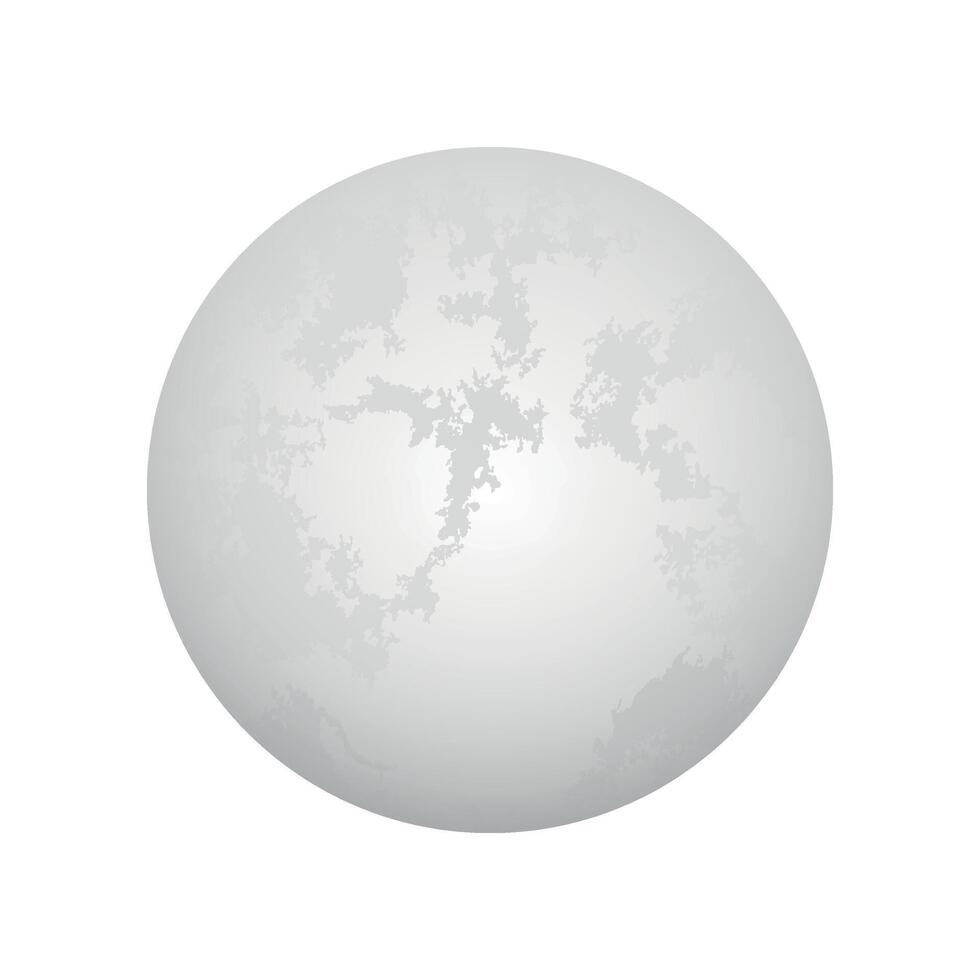 moon clipart isolated on white background vector