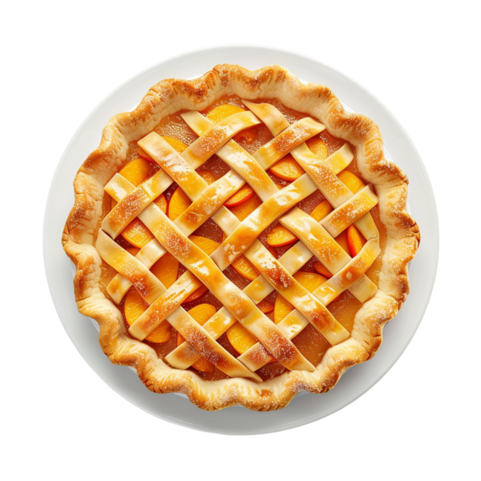 Generated AI Delicious Apple Pie Alongside isolated on transparent background png