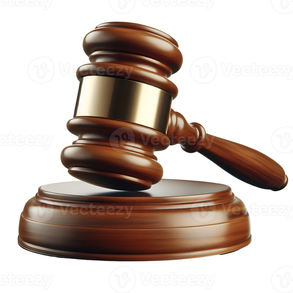 Gavel isolated on transparent background png