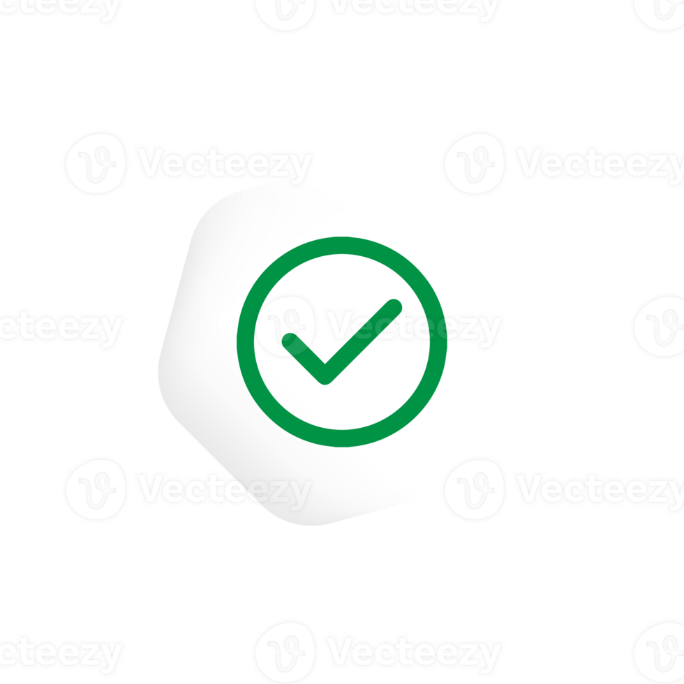 chek symbol icon, green chek sign png