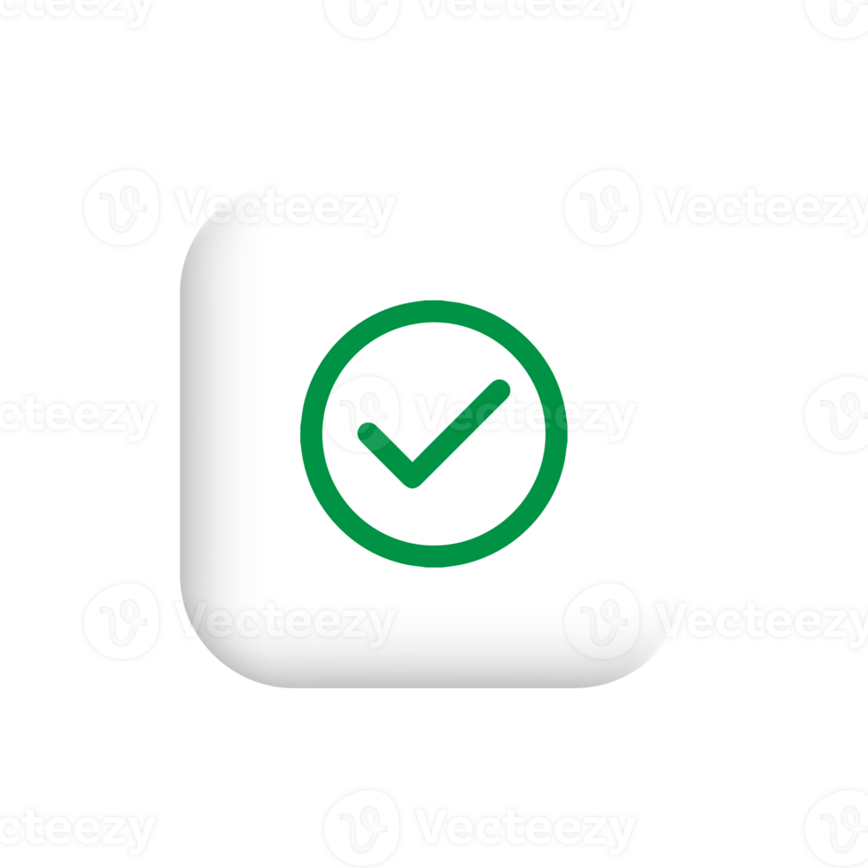 chek symbol icon, green chek sign png