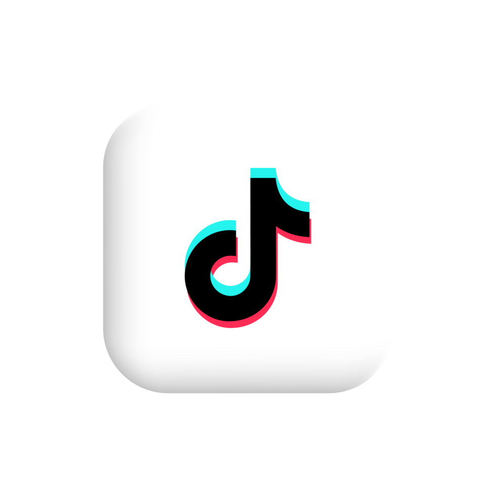 popular social media button icons, instant messenger logo of Tik Tok png