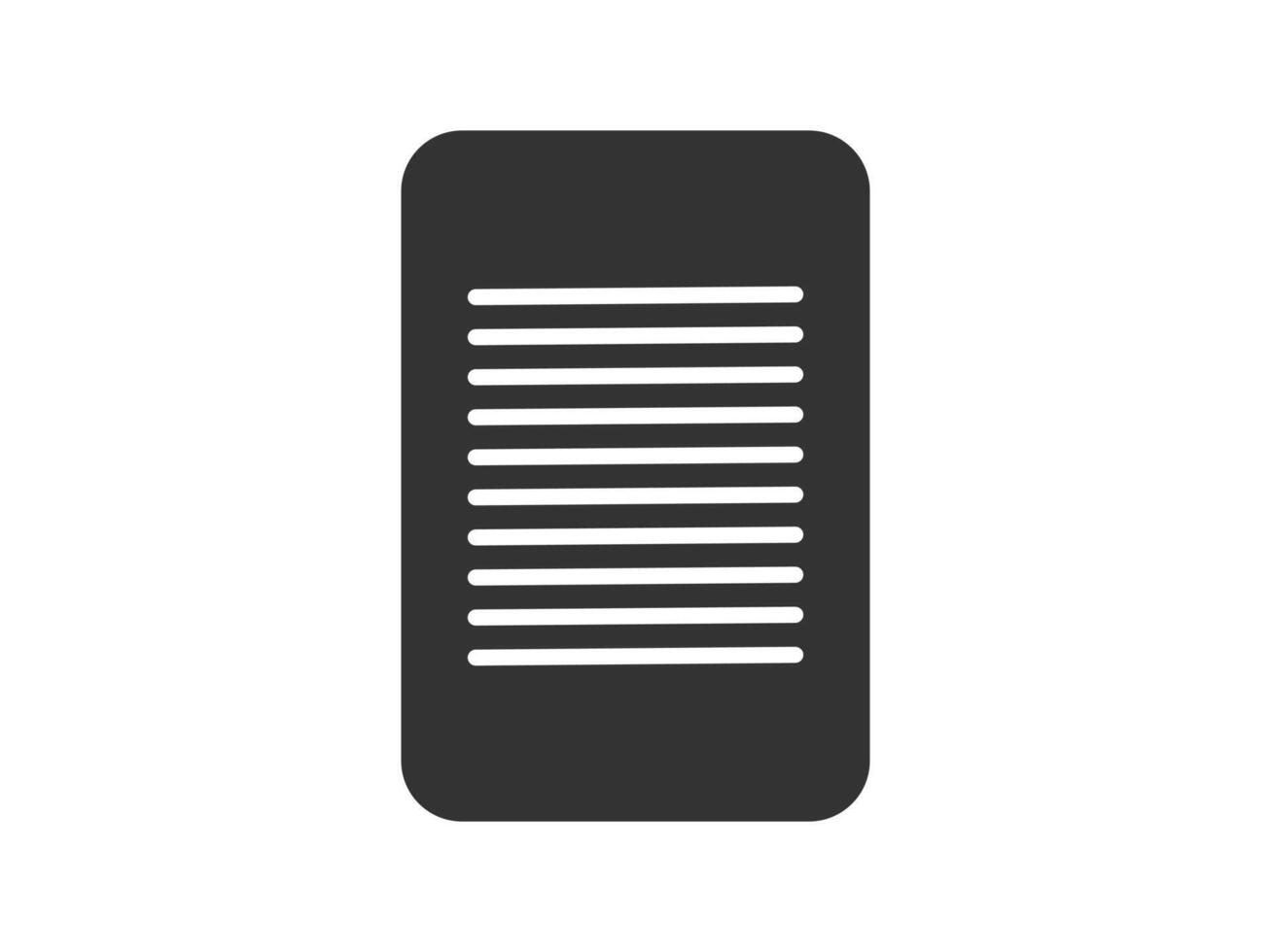 Illustration a icon depicting documents, suitable for web and mobile applications, isolated for use in graphic and design. vector