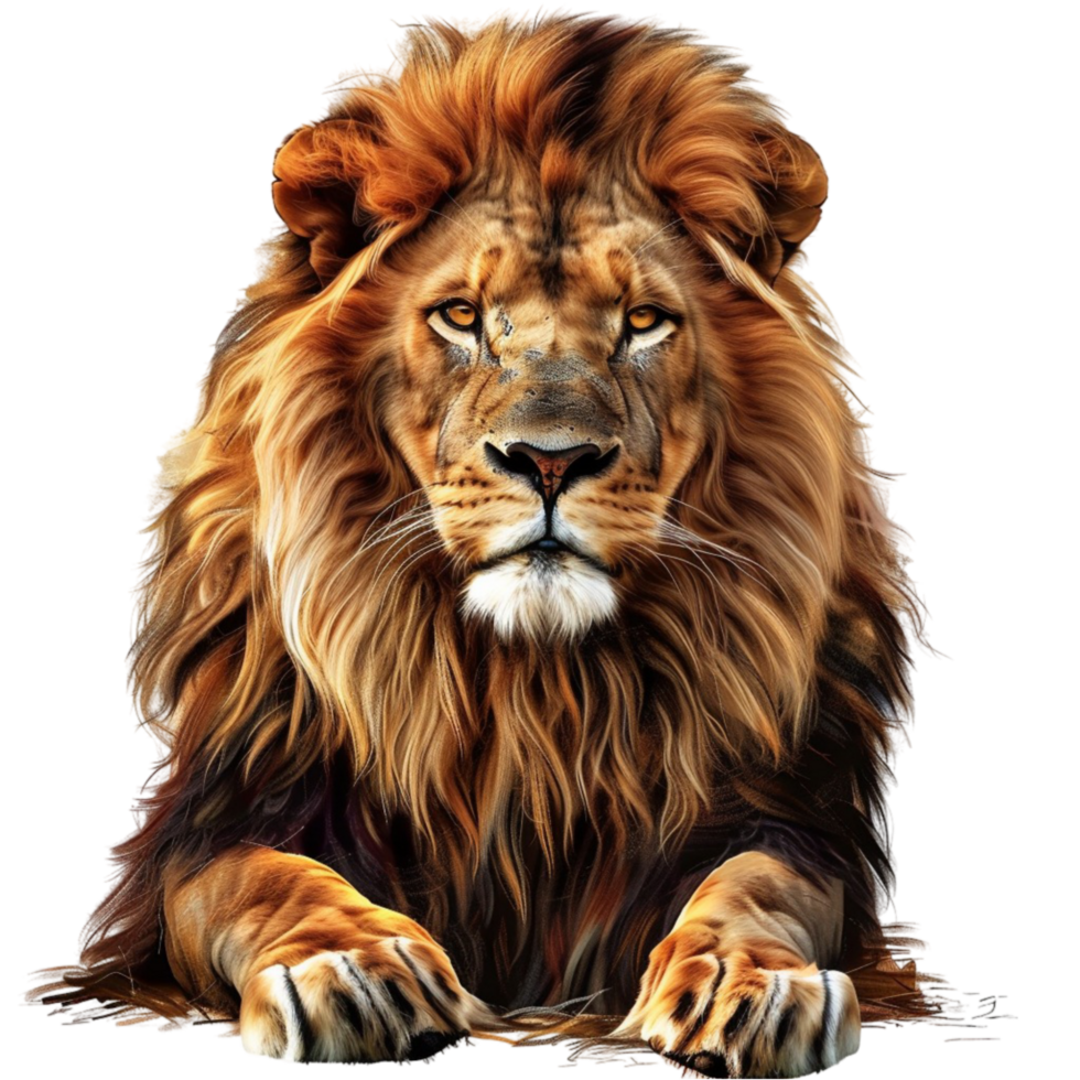 Lion on transparent background. png
