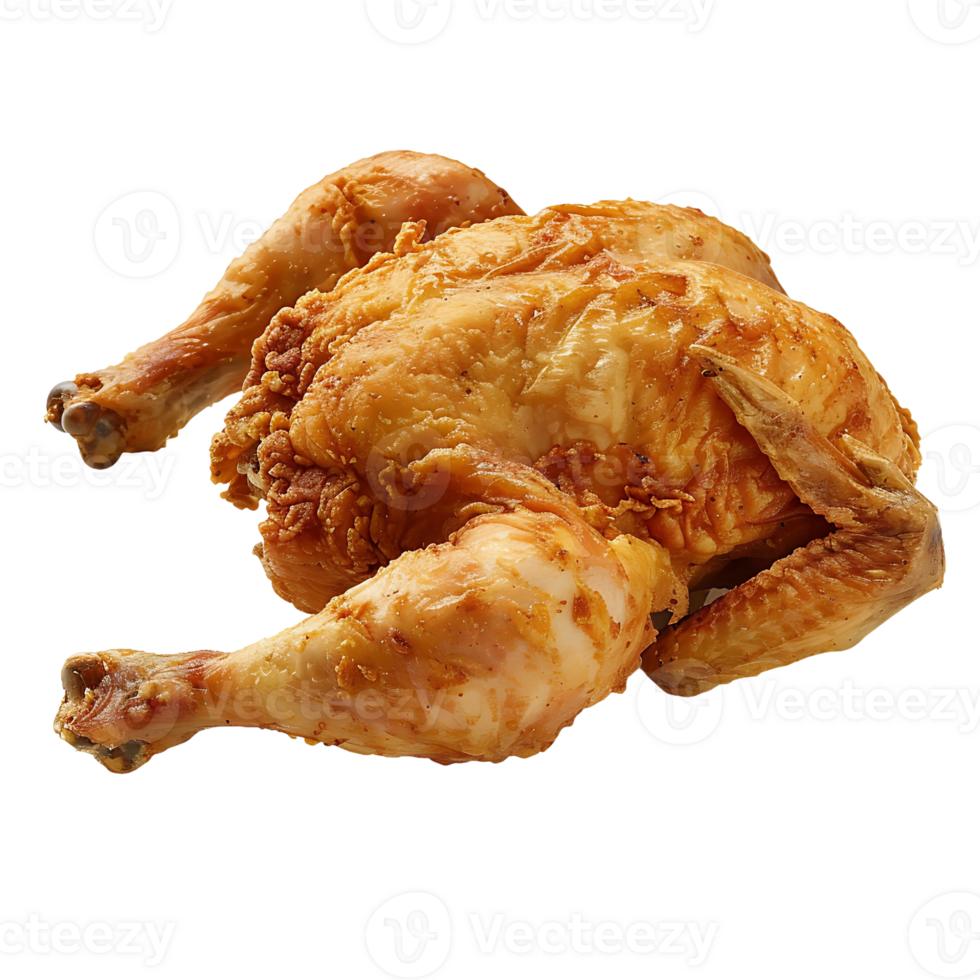 A crispy golden brown whole fried chicken 46449535 PNG