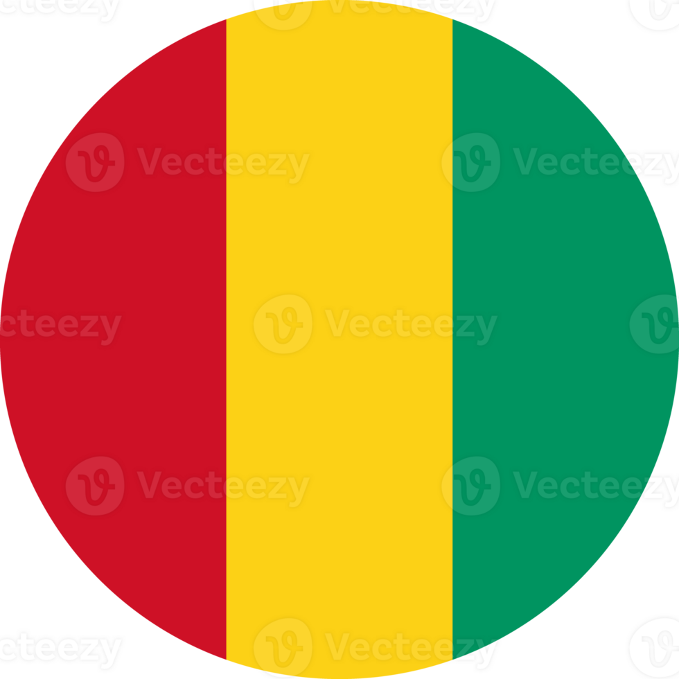 Guinea Flag Round Icon png