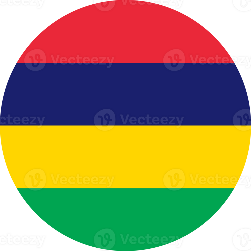 Mauritius Flag Round Icon png
