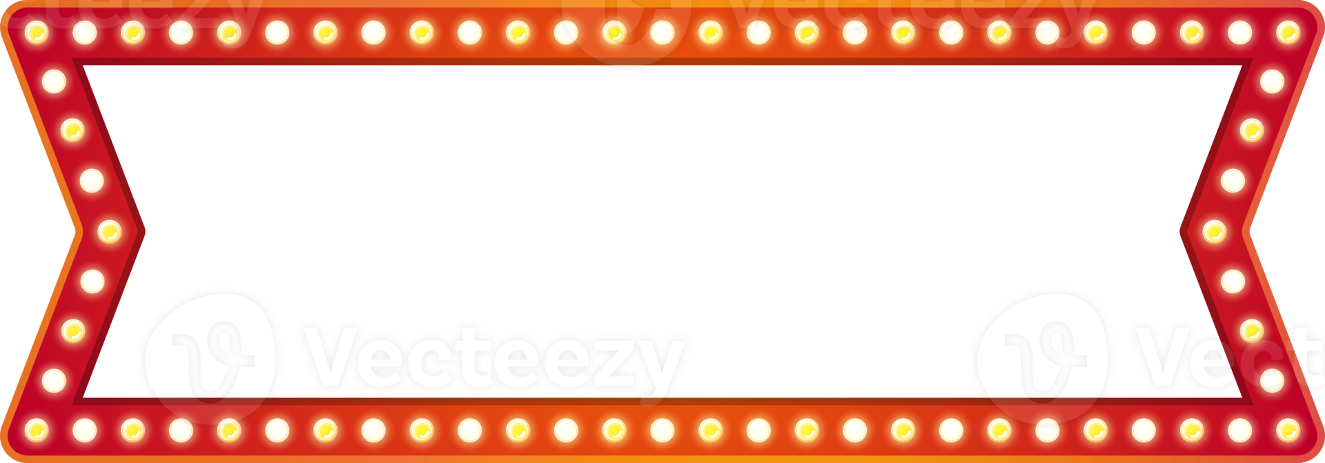 Electric Light Bulbs Billboard Isolated png