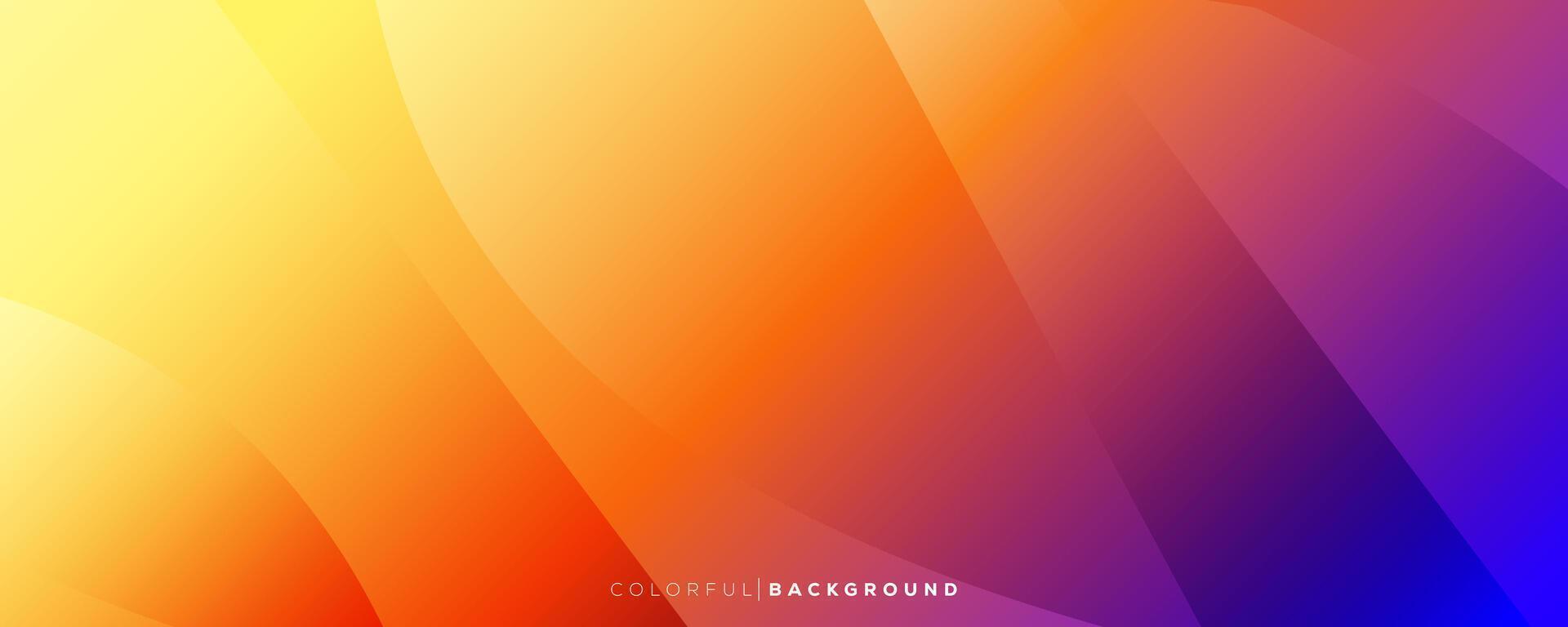 Colorful modern background. Gradient color background. Horizontal banner template for creative industry. vector