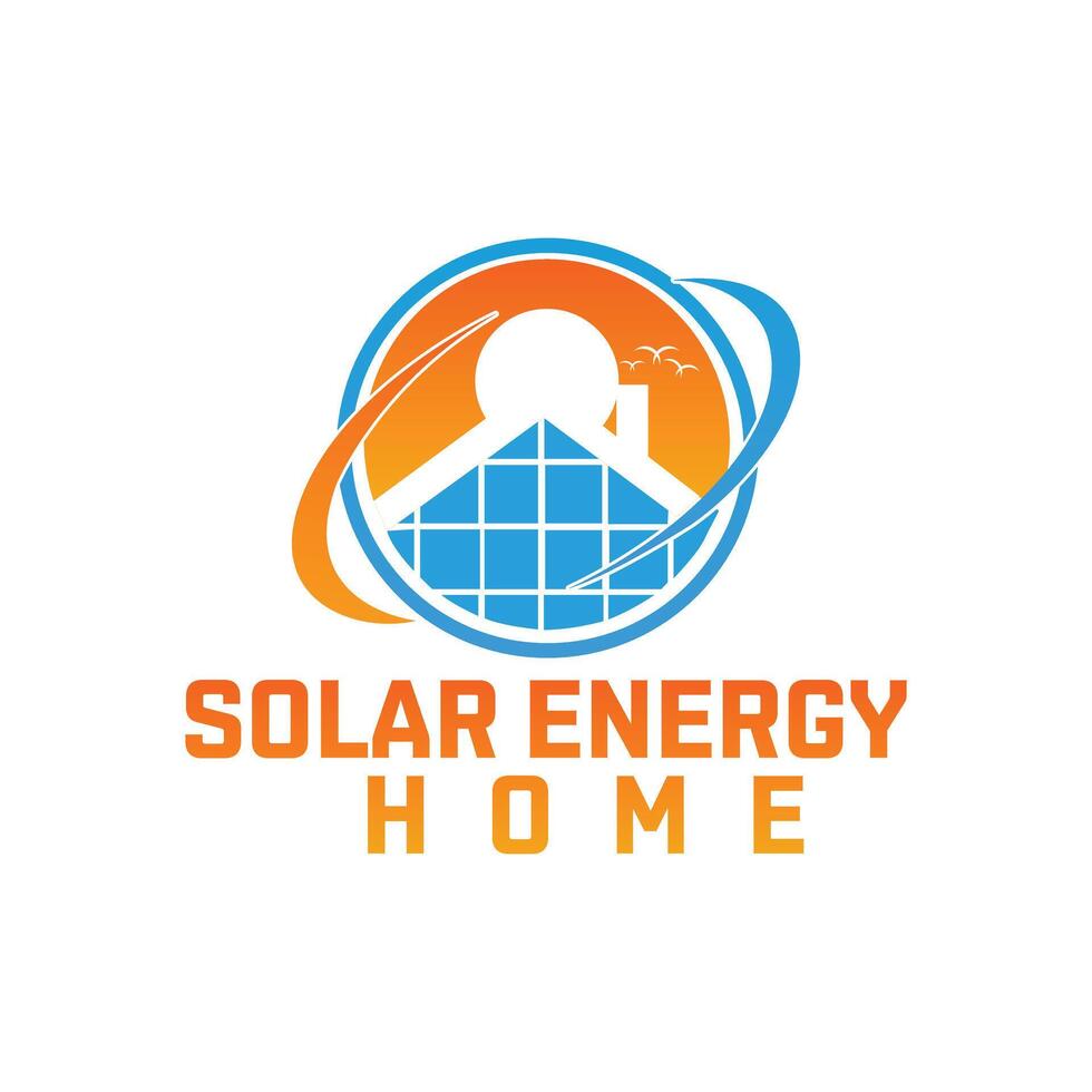 Solar energy logo vector