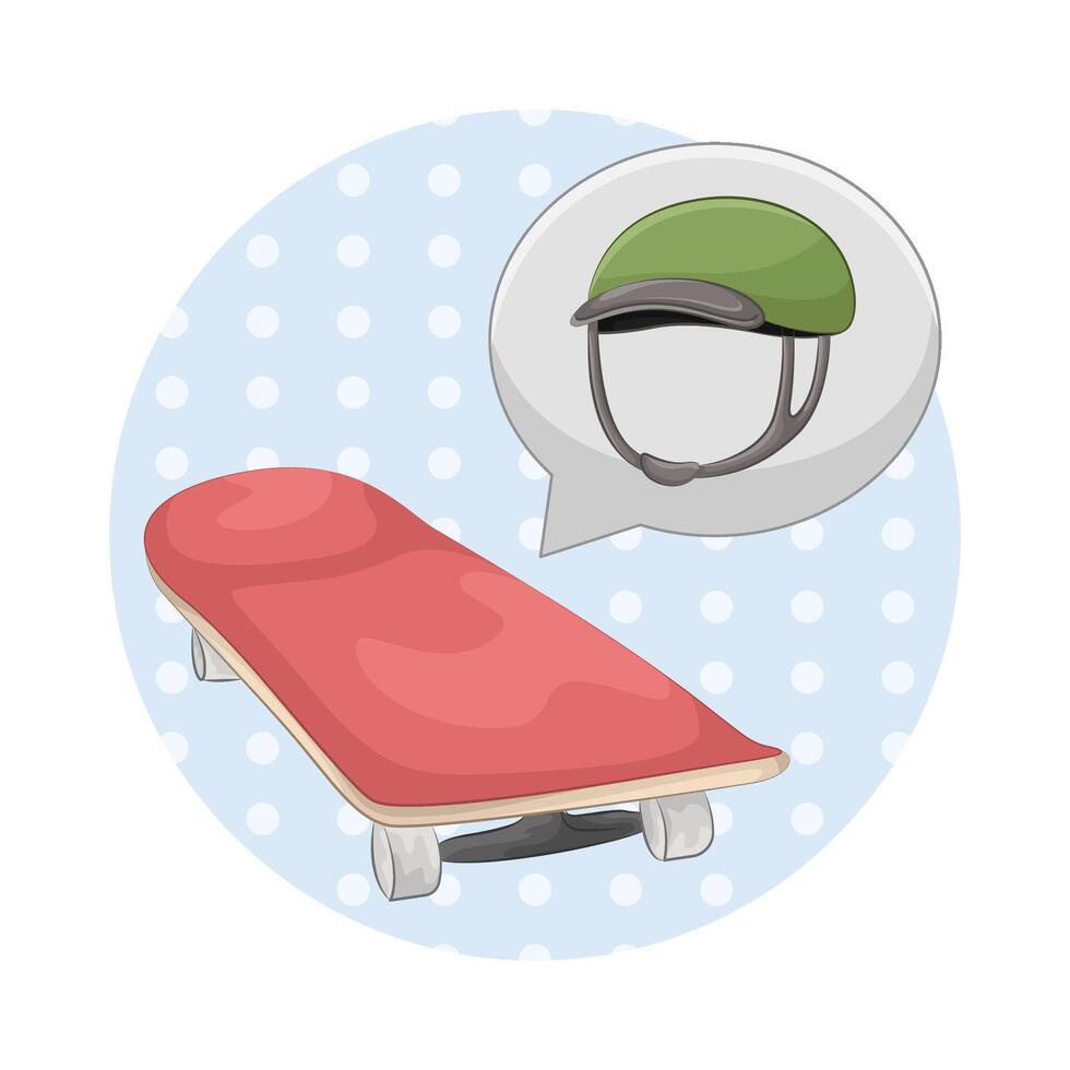 Illustration of skateboard vector