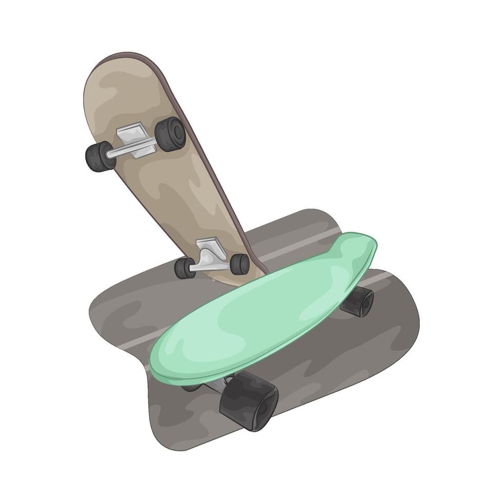 Illustration of skateboard vector