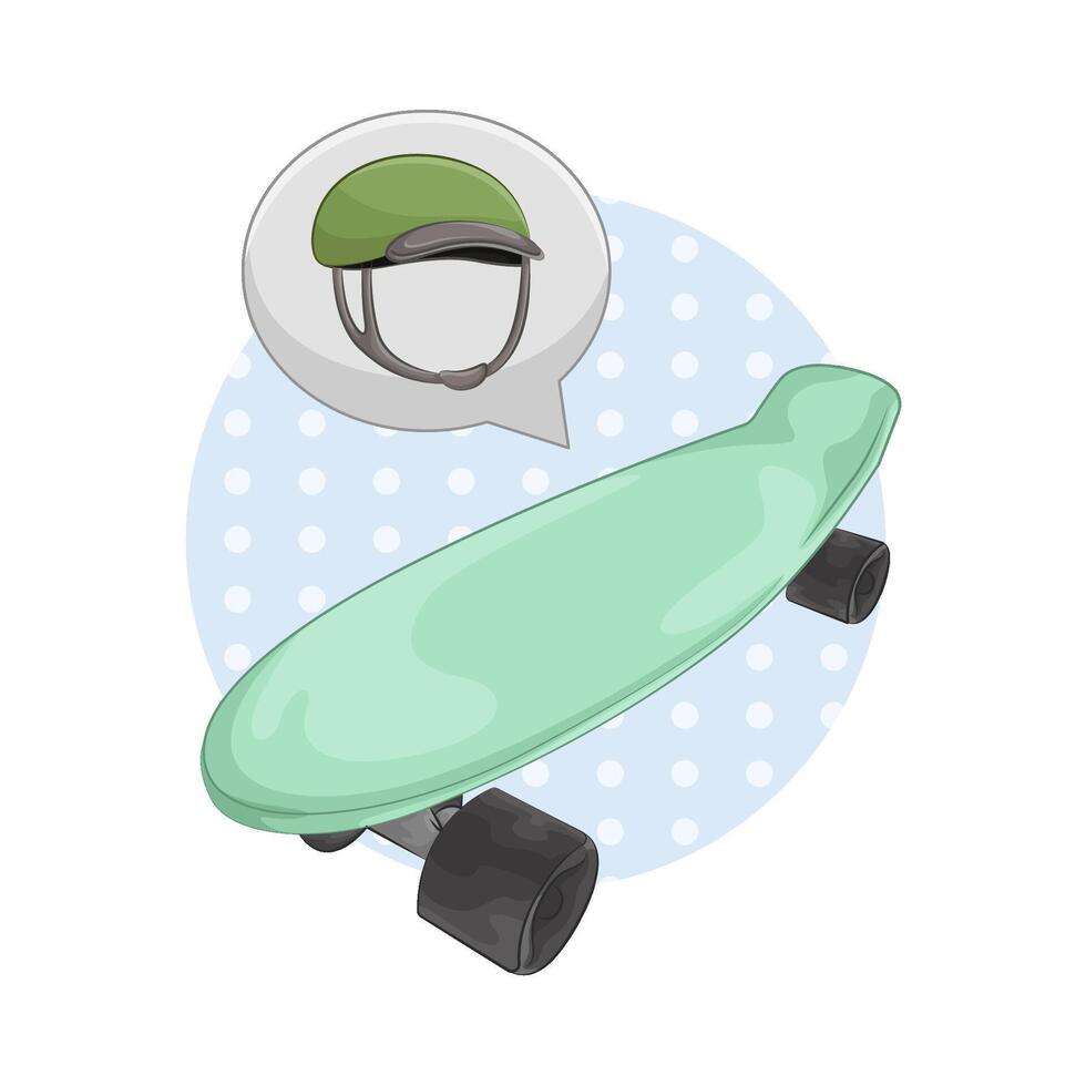 Illustration of skateboard vector