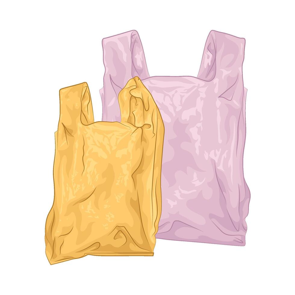 Illustration of plastic bag vector
