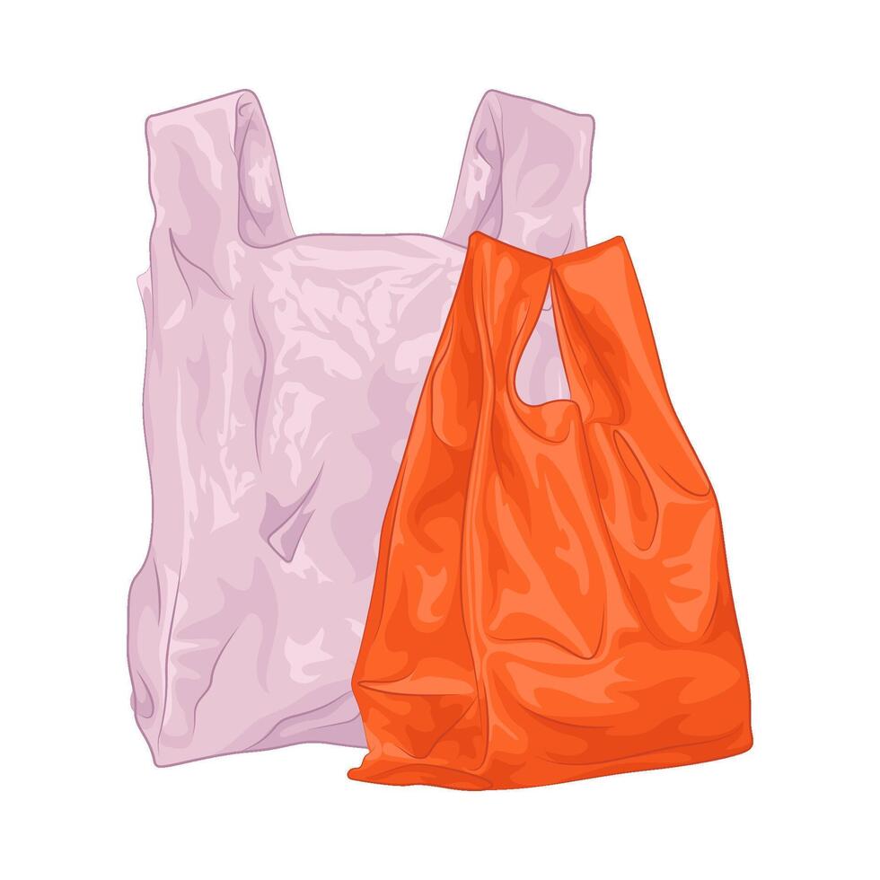 Illustration of plastic bag vector