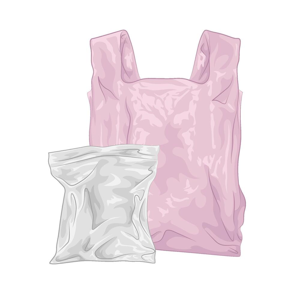Illustration of plastic bag vector