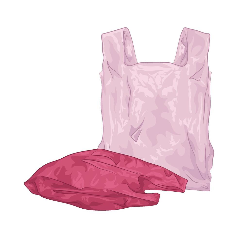 Illustration of plastic bag vector