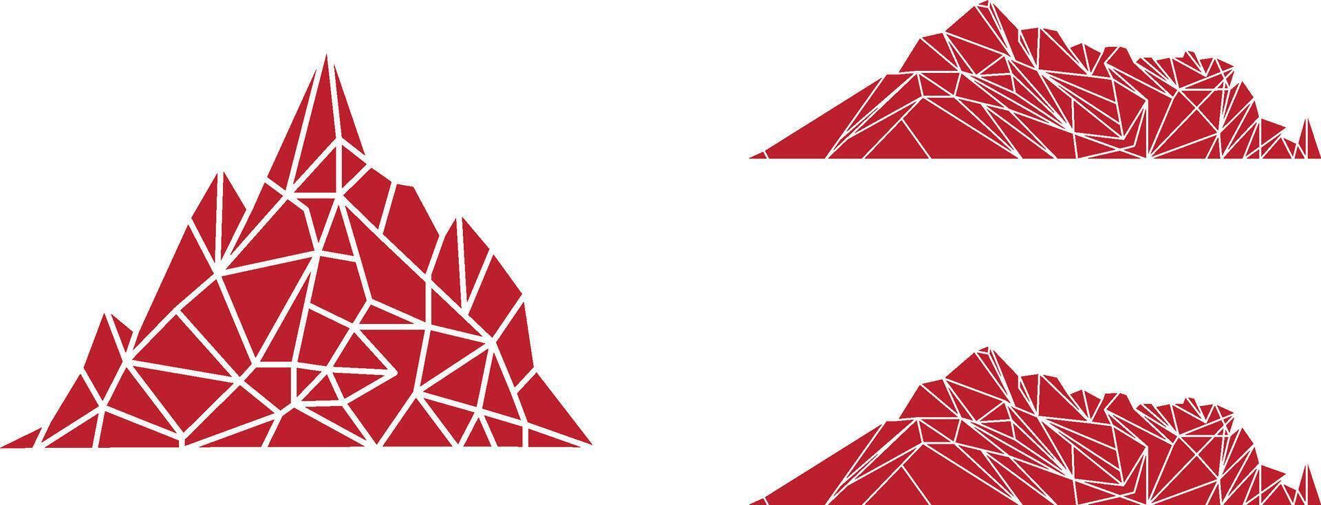 abstract geometric mountain vector