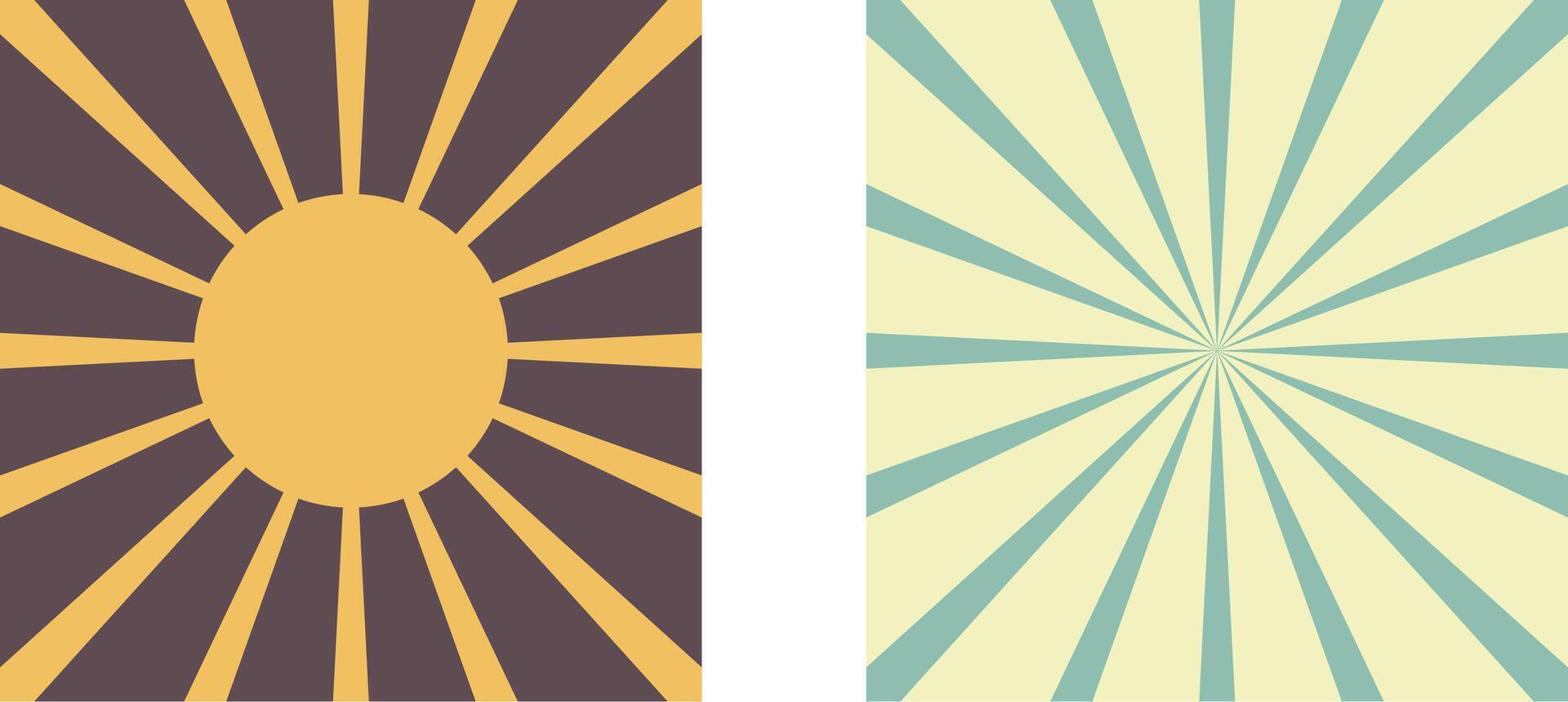 sunburst abstract background vector