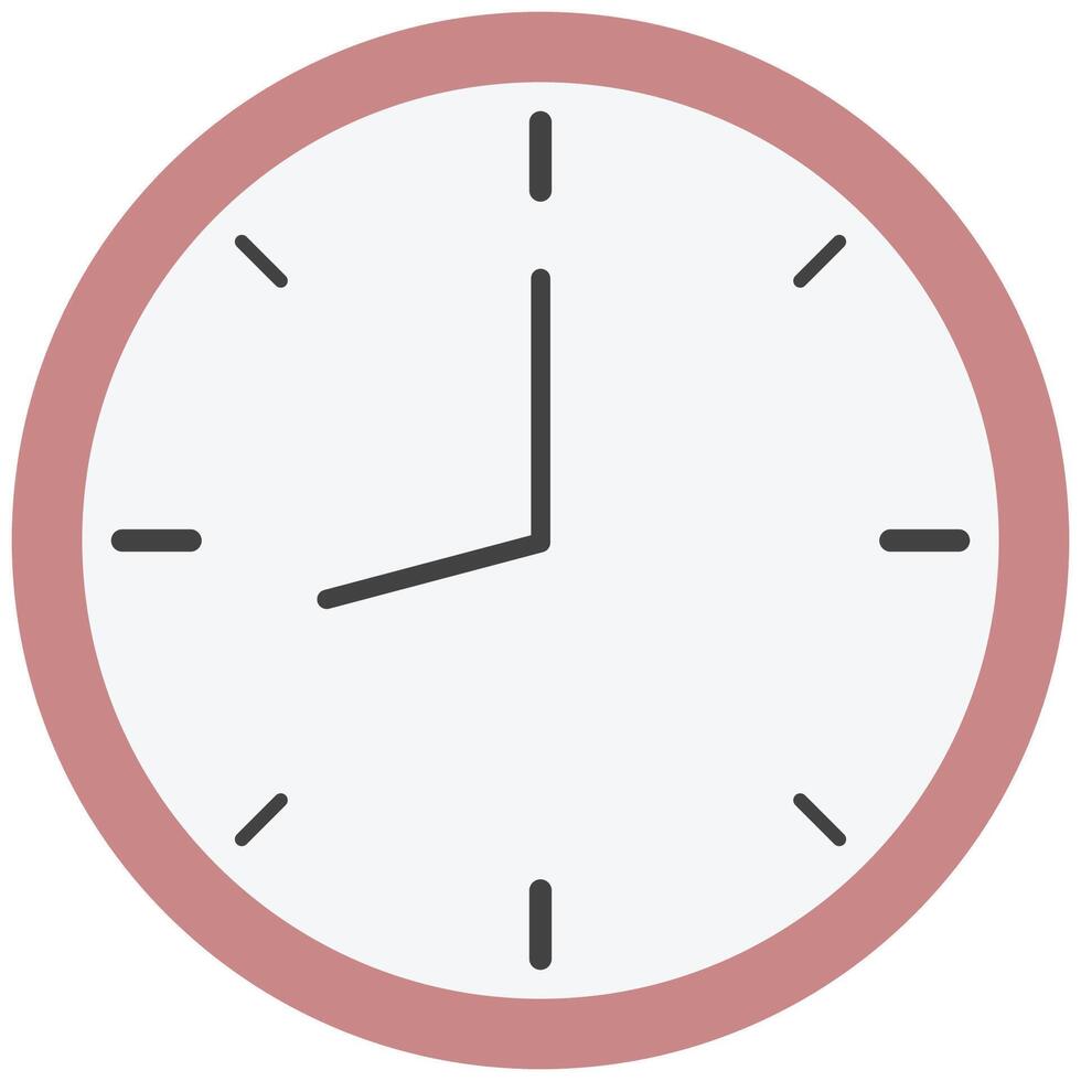 Clock icon in flat style isolated on white background. vector