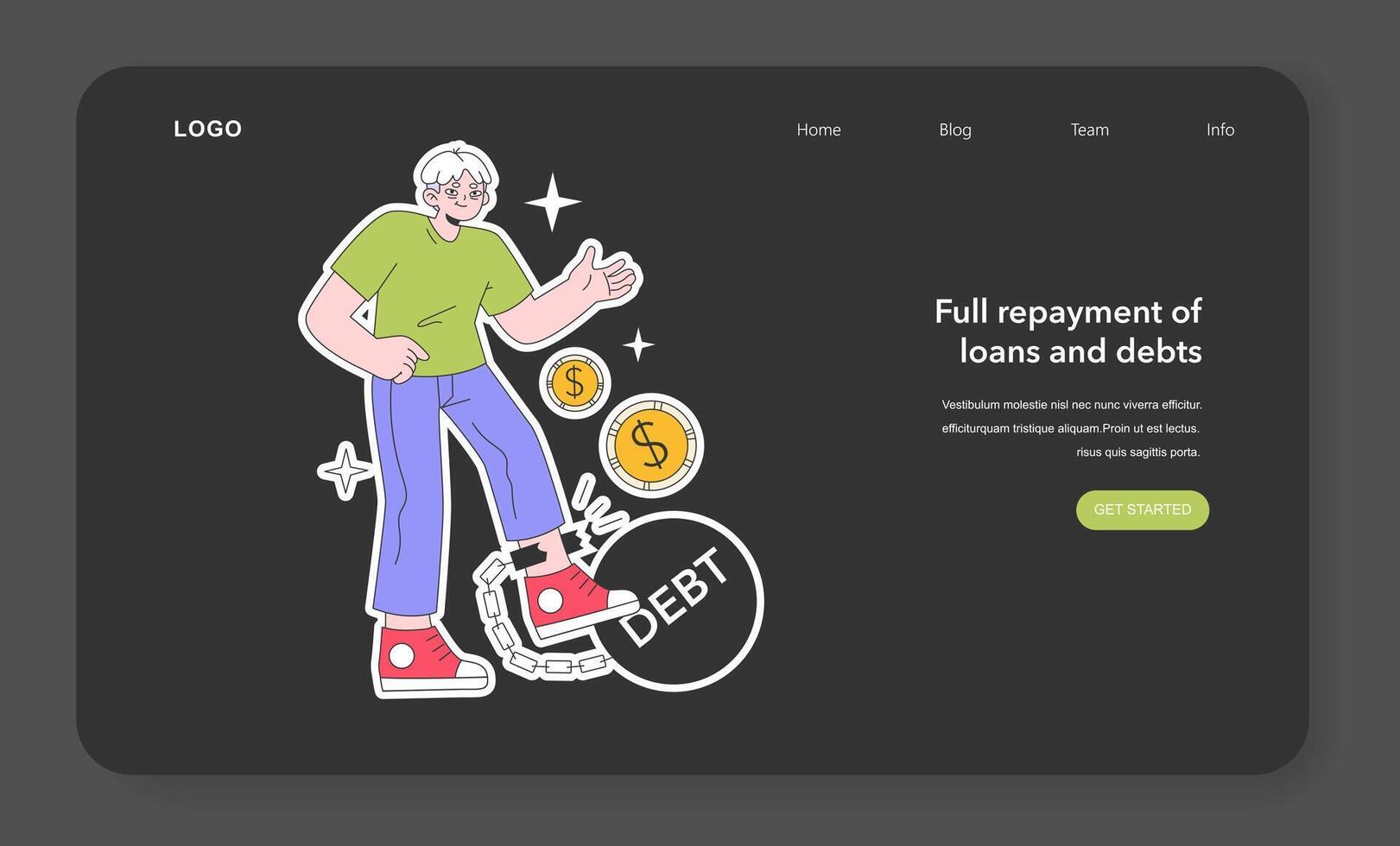 Senior life milestone web banner or landing page. Getting old and maturing vector