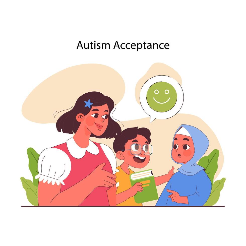 Neurodiversity. Cognitive development spectrum. Mental health vector