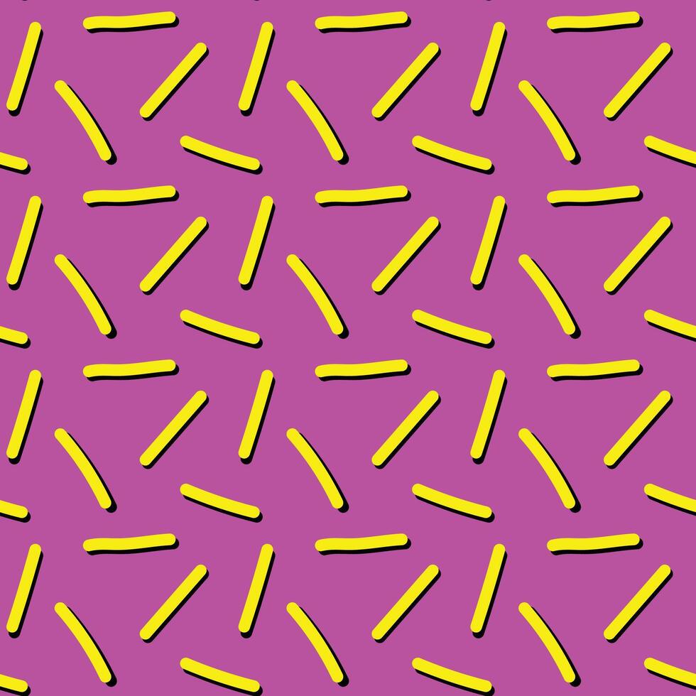 Seamless pattern with hipster style 80 90s vector