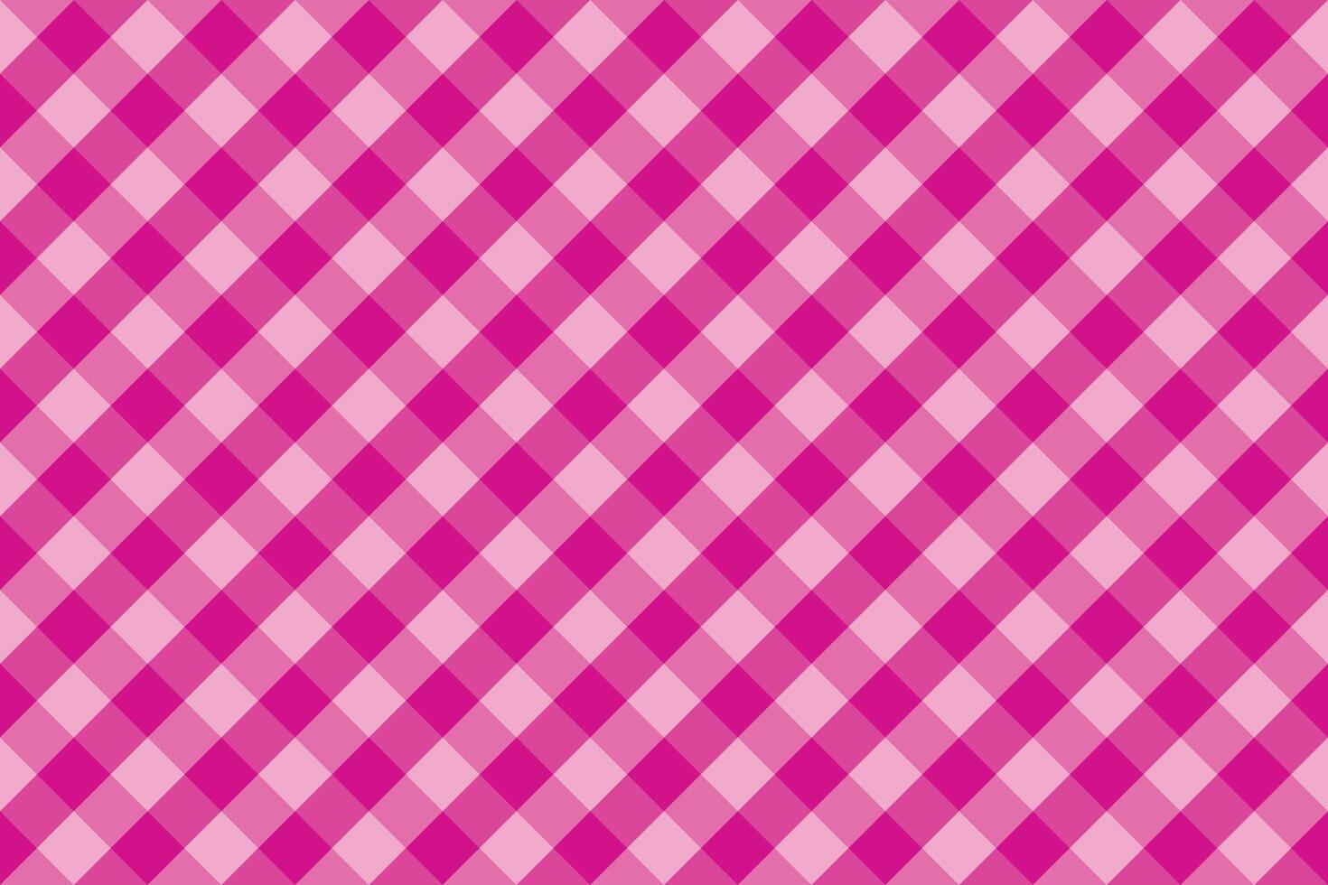 Pink and white gingham pattern seamless vector