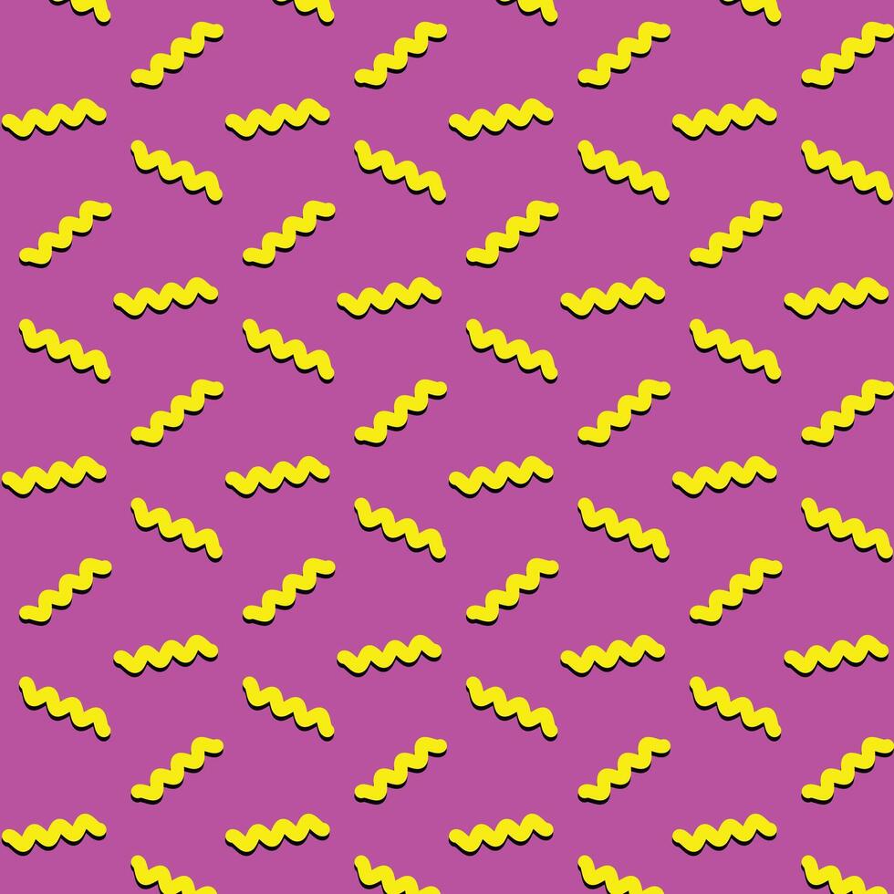 Seamless pattern with hipster style 80 90s vector