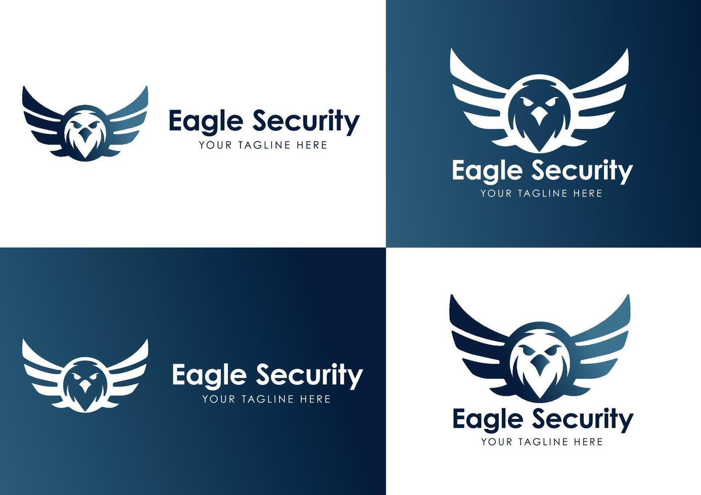 eagle security logo good for strong and security brand or compagny vector