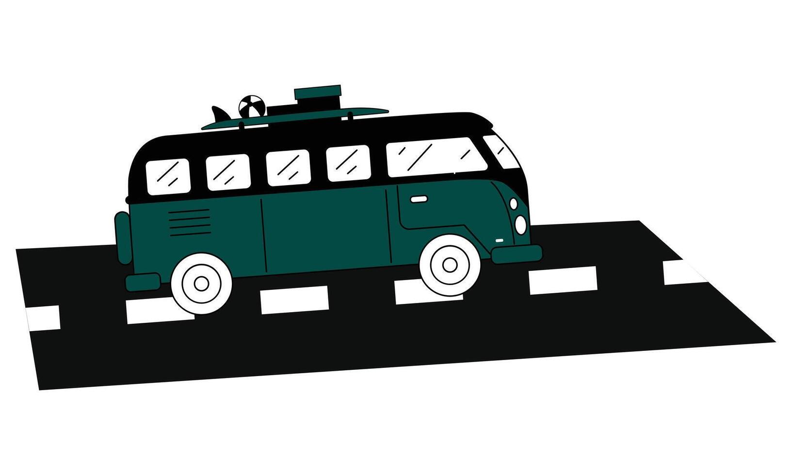 Colorful hand drawn illustration and traveling vector